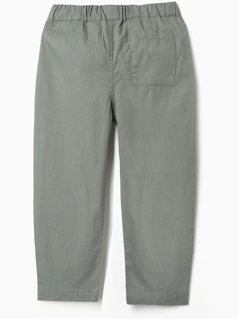 Pantaloni baggy pull-up in cotone b&s Verde chiaro - Kiabi