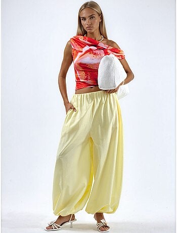 Pantaloni balloon con vita elasticizzata busem