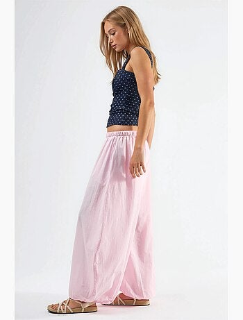 Pantaloni balloon con vita elasticizzata e tasche busem