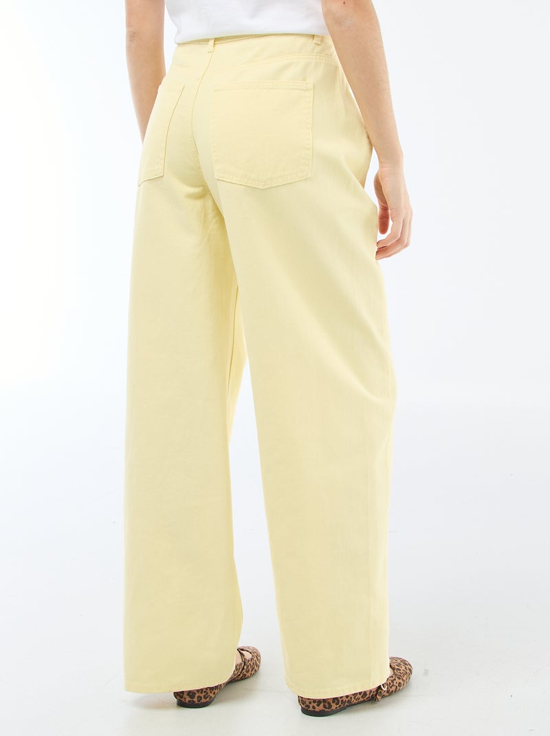 Pantaloni balloon fit Giallo - Kiabi