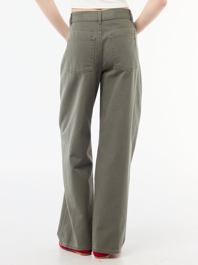 Pantaloni balloon fit Verde oliva - Kiabi