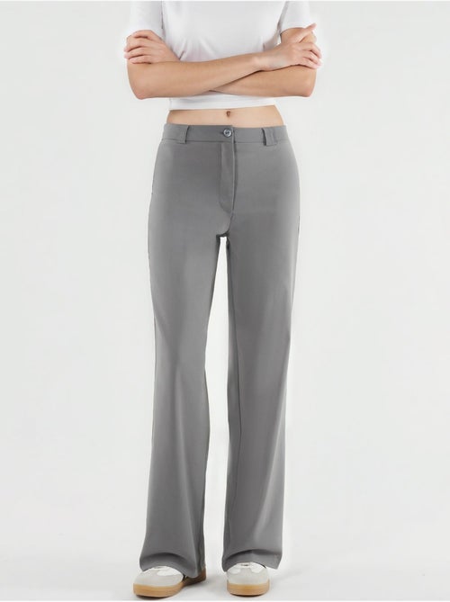 Pantaloni bengalin a gamba dritta a vita alta hiccup - Kiabi Pantaloni bengalin a gamba dritta a vita alta hiccup - Kiabi