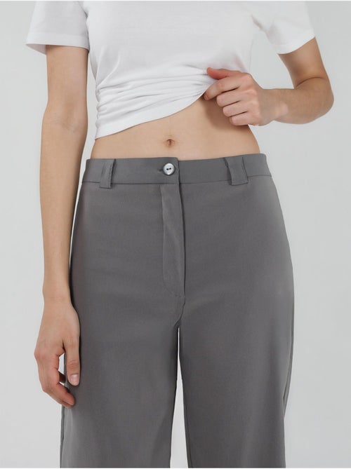 Pantaloni bengalin a gamba dritta a vita alta hiccup - Kiabi Pantaloni bengalin a gamba dritta a vita alta hiccup - Kiabi