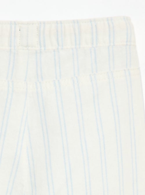 Pantaloni bianchi con sottili righe - Kiabi