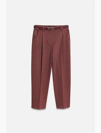 Pantaloni capri a sigaretta con cintura dilvin