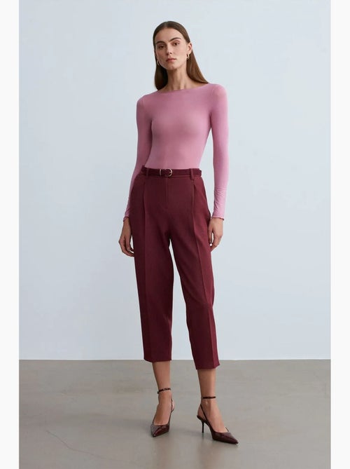 Pantaloni capri a sigaretta con cintura dilvin - Kiabi Pantaloni capri a sigaretta con cintura dilvin - Kiabi