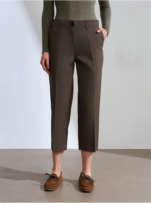 Pantaloni capri a vita alta con cintura da donna dilvin - Kiabi Pantaloni capri a vita alta con cintura da donna dilvin - Kiabi