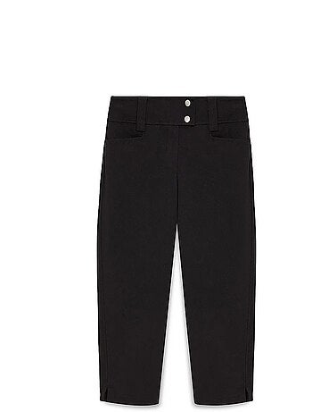 Pantaloni capri da donna a vita alta a gamba ampia dilvin