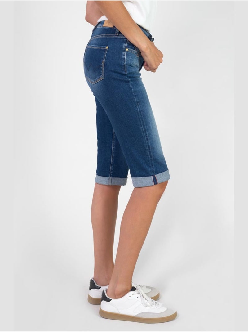 Pantaloni capri in denim PHIL Blu - Kiabi