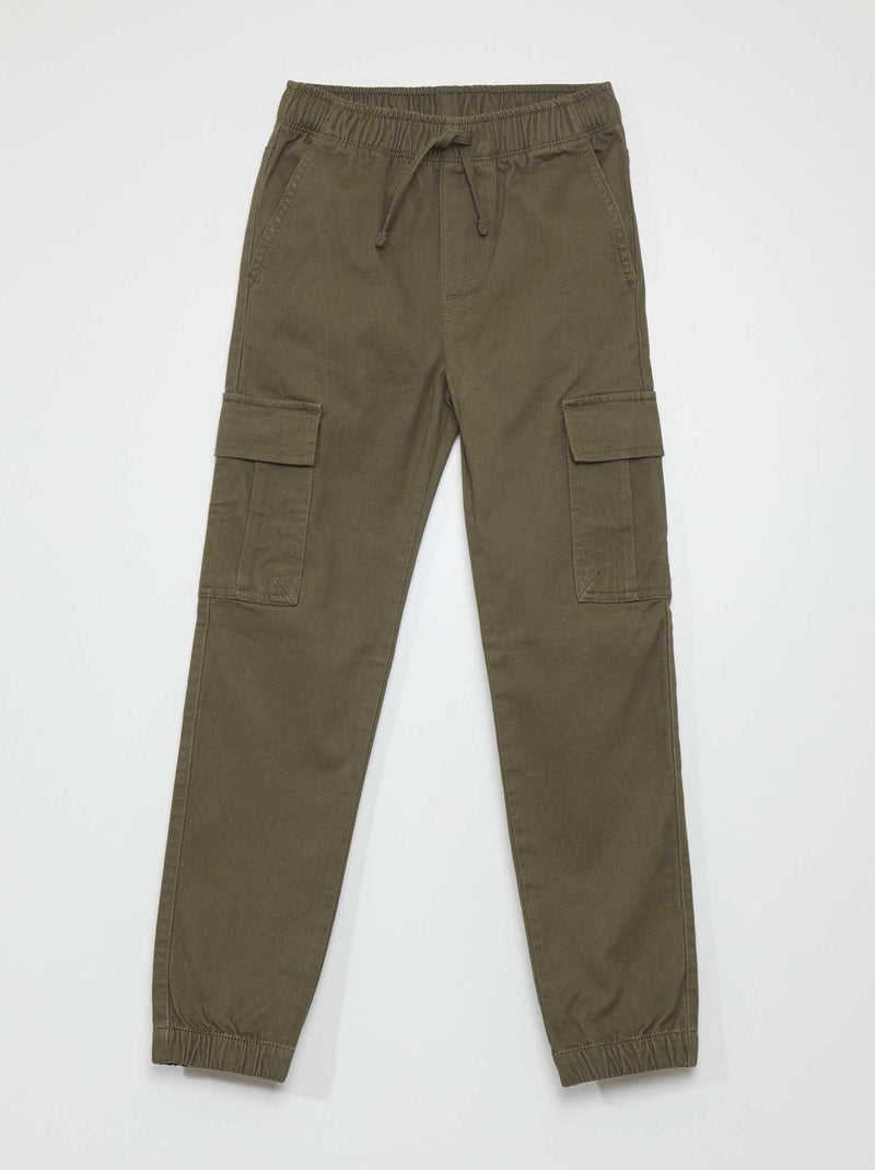 Pantaloni cargo - Taglio più aderente KAKI - Kiabi