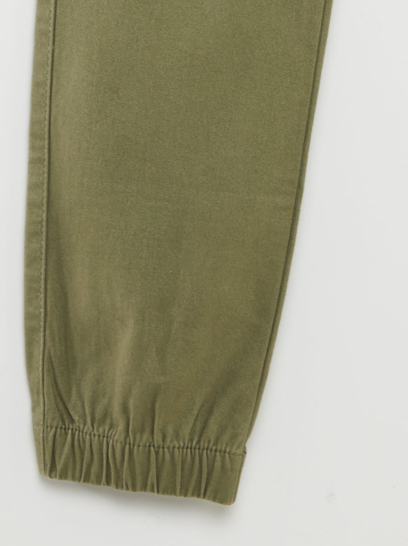 Pantaloni cargo - Taglio più aderente VERDE - Kiabi