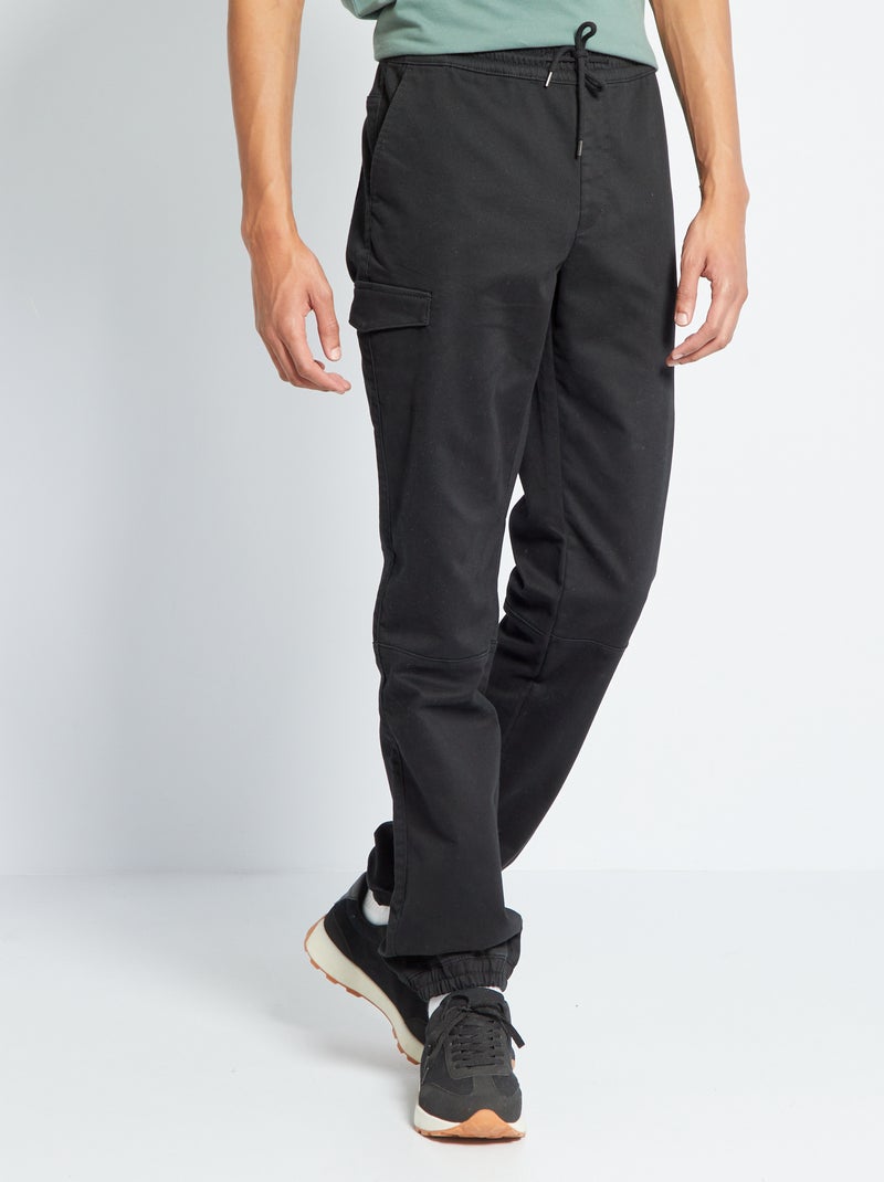 Pantaloni cargo +190 cm Nero - Kiabi