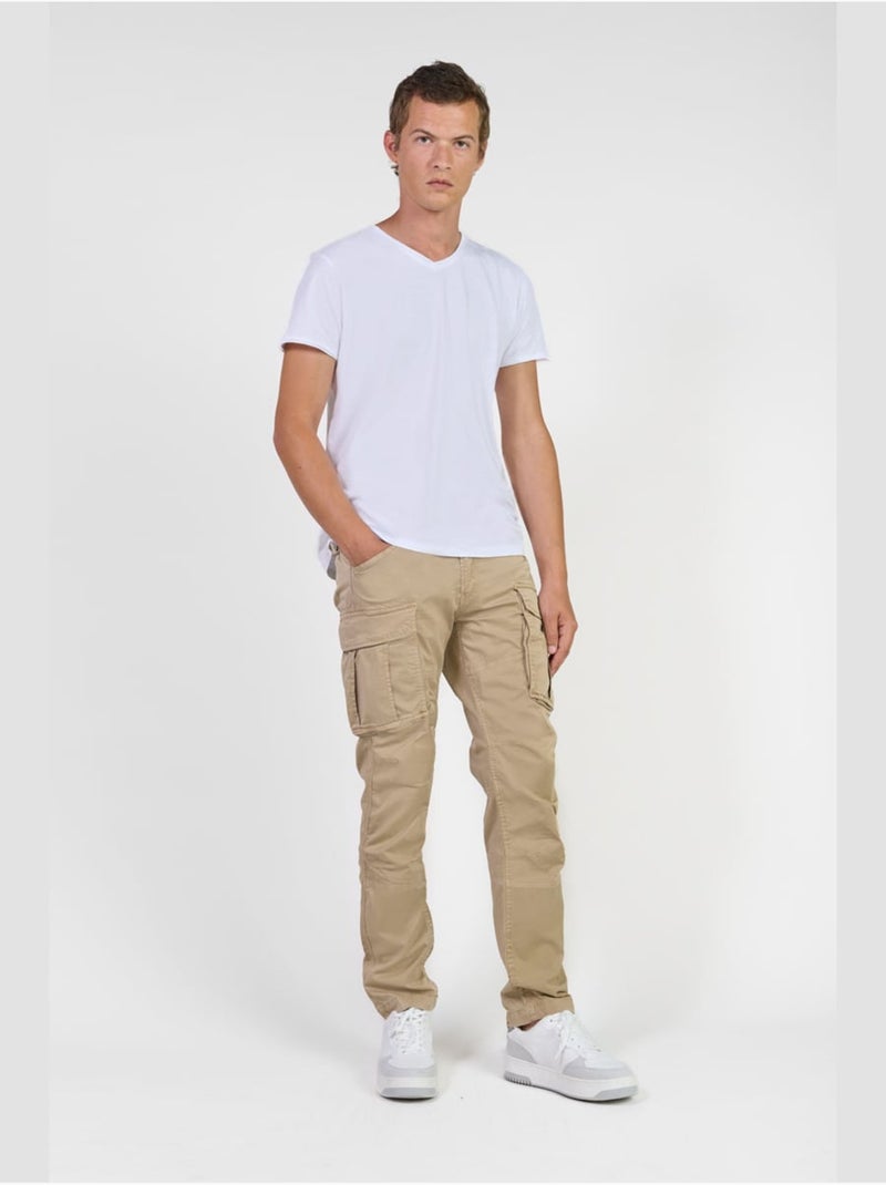 Pantaloni cargo AARON Beige - Kiabi