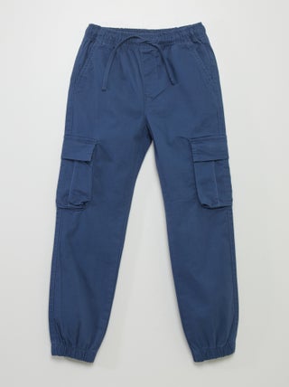 Dondup camicia cargo bambino manica lunga blu main image 0