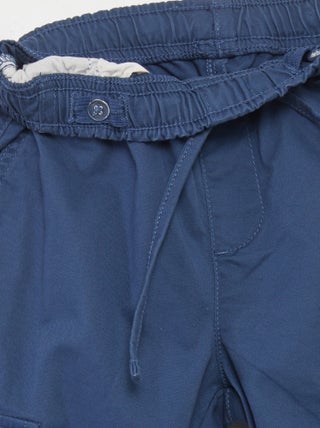 Dondup camicia cargo bambino manica lunga blu