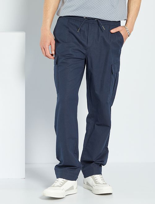 Pantaloni cargo - BLU - Kiabi - 22.00€