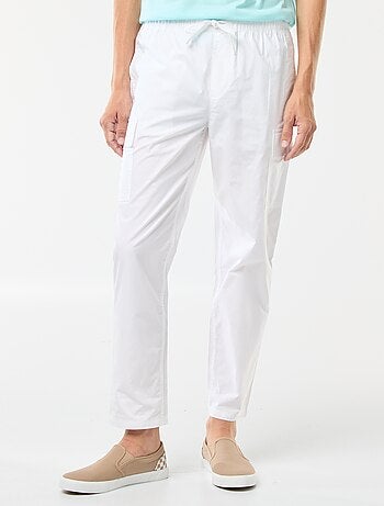 Pantaloni cargo con cintura elasticizzata + cordoncini