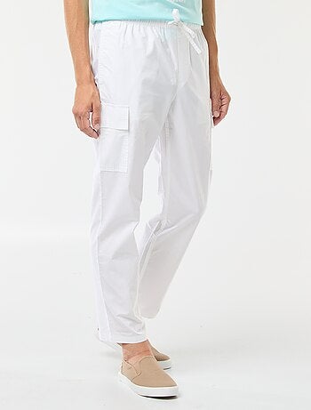 Pantaloni cargo con cintura elasticizzata + cordoncini