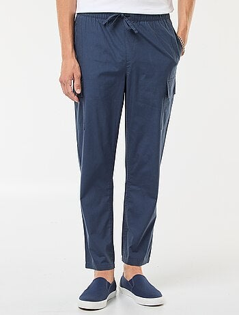 Pantaloni cargo con cintura elasticizzata + cordoncini