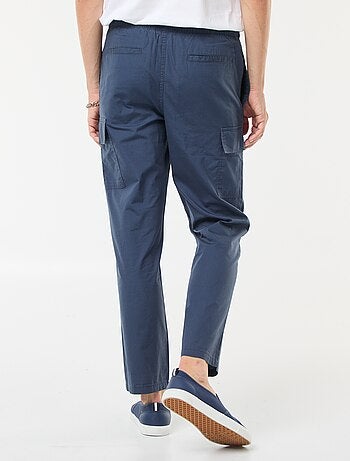 Pantaloni cargo con cintura elasticizzata + cordoncini