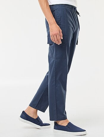Pantaloni cargo con cintura elasticizzata + cordoncini