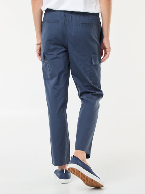 Pantaloni cargo con cintura elasticizzata + cordoncini - Kiabi