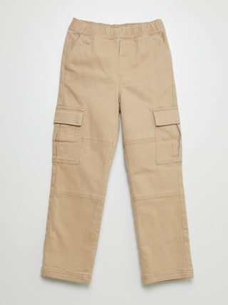 Pantaloni cargo con interno foderato