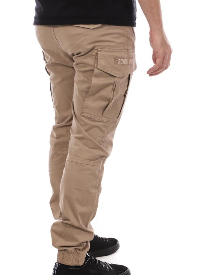 Pantaloni cargo da uomo Schott Relax Beige - Kiabi