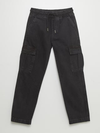 Pantaloni cargo in denim