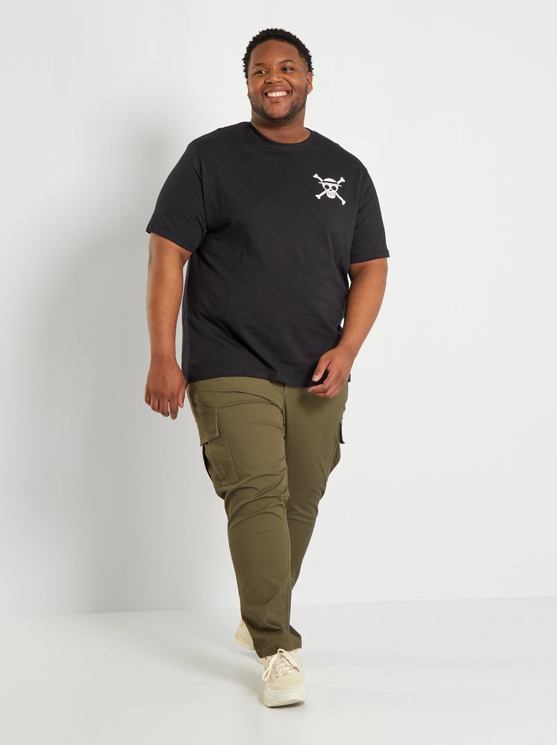 Pantaloni cargo in twill KAKI - Kiabi