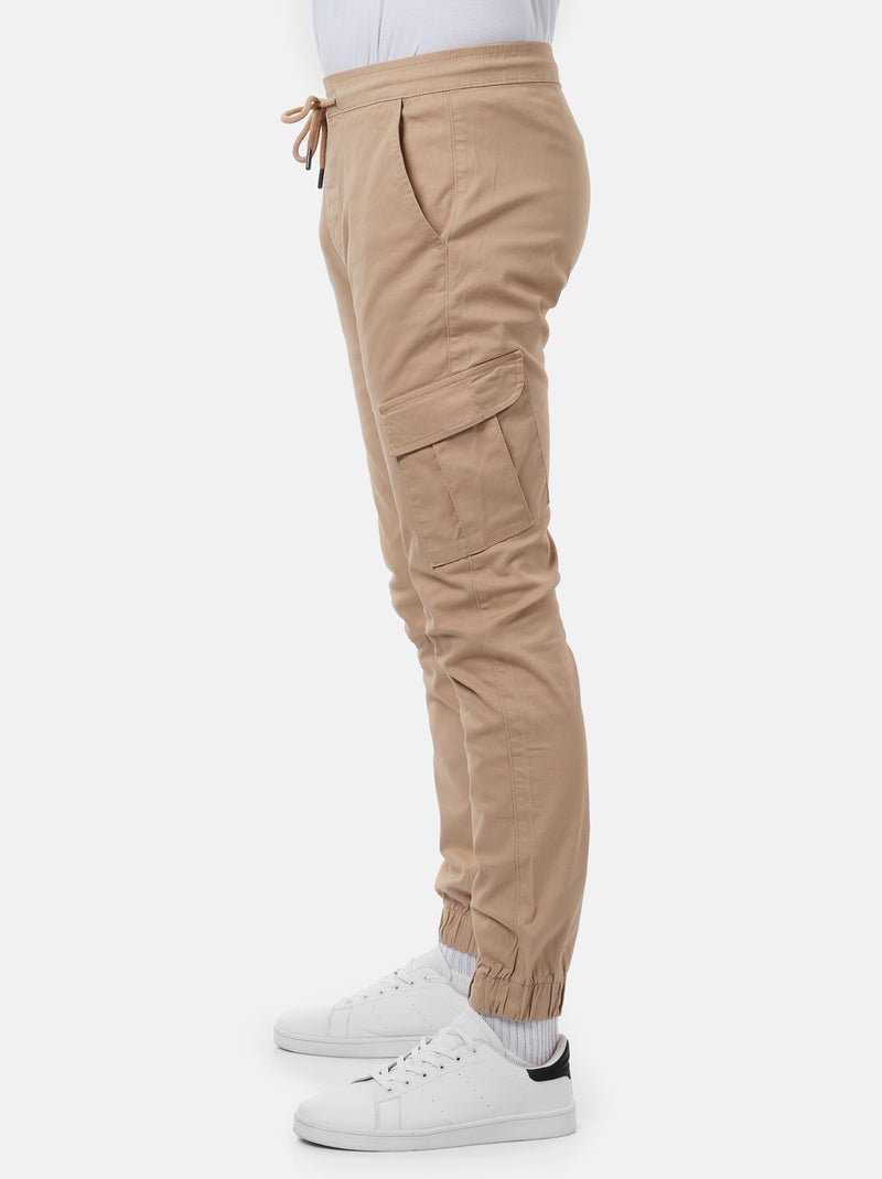 Pantaloni cargo multitasche Beige - Kiabi