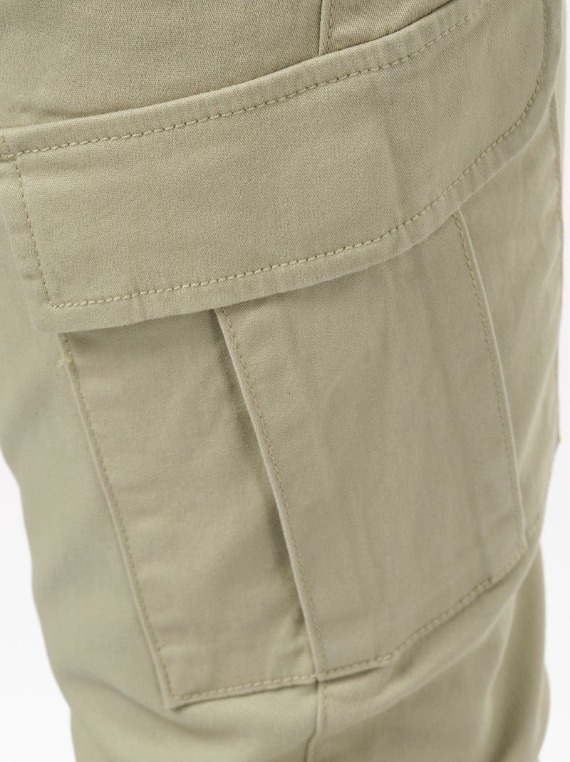 Pantaloni cargo multitasche Cachi - Kiabi