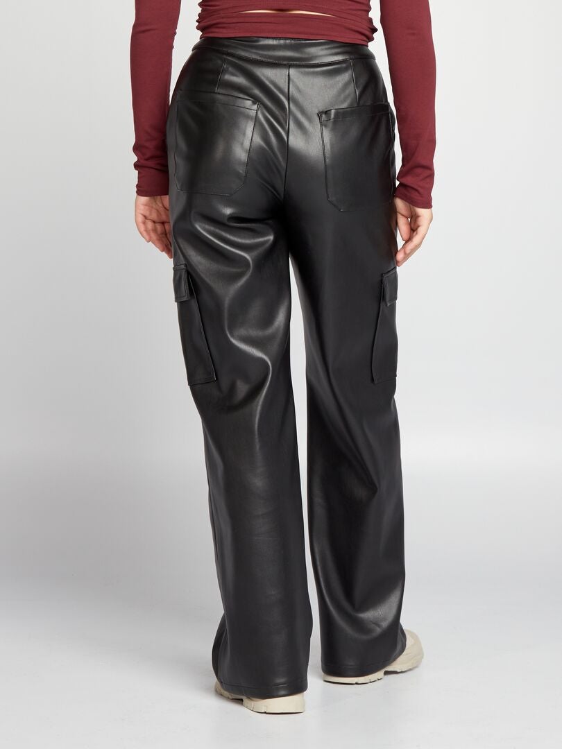 Pantaloni cargo nero - Kiabi
