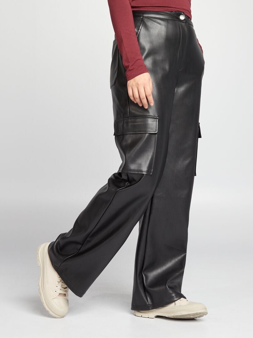 Pantaloni cargo nero - Kiabi