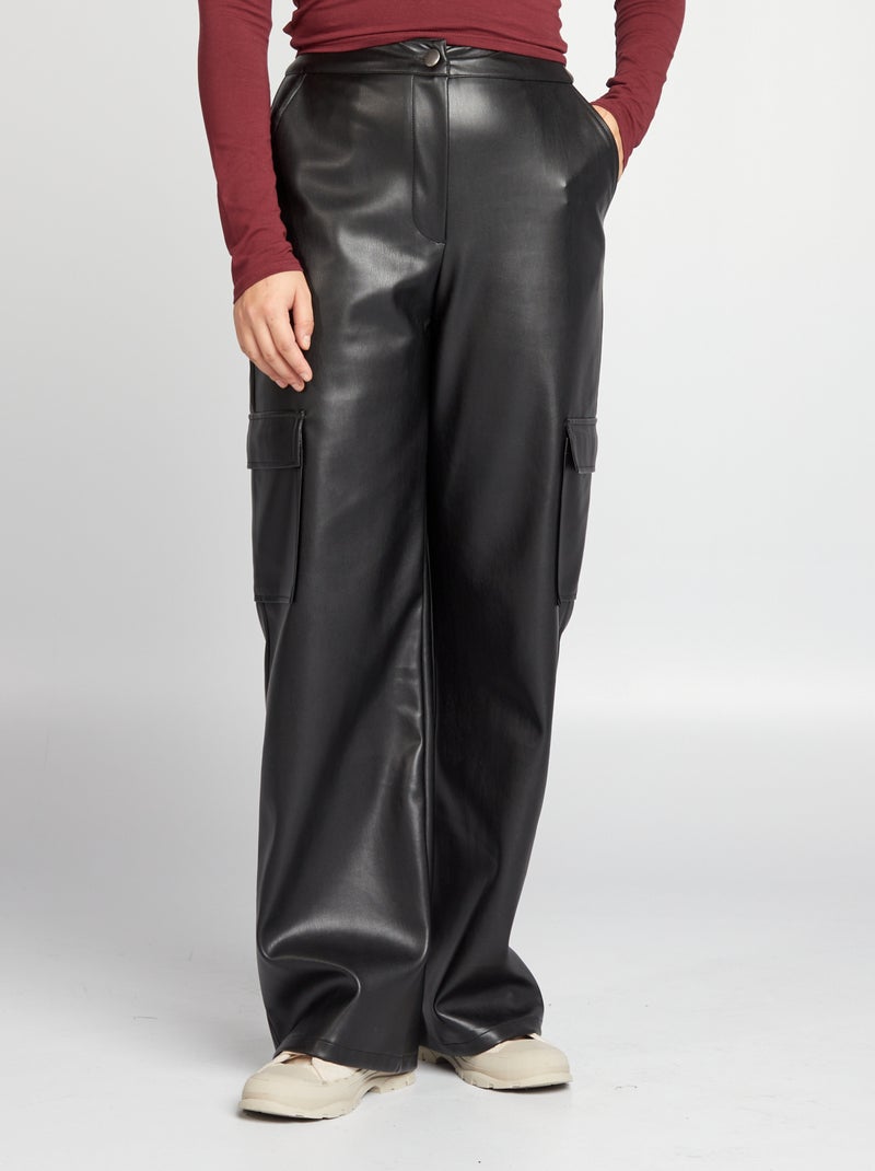 Pantaloni cargo nero - Kiabi