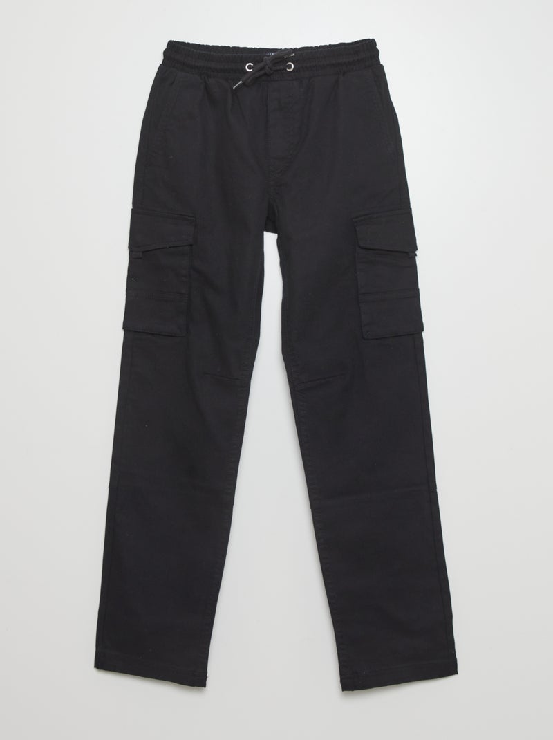 Pantaloni cargo nero - Kiabi