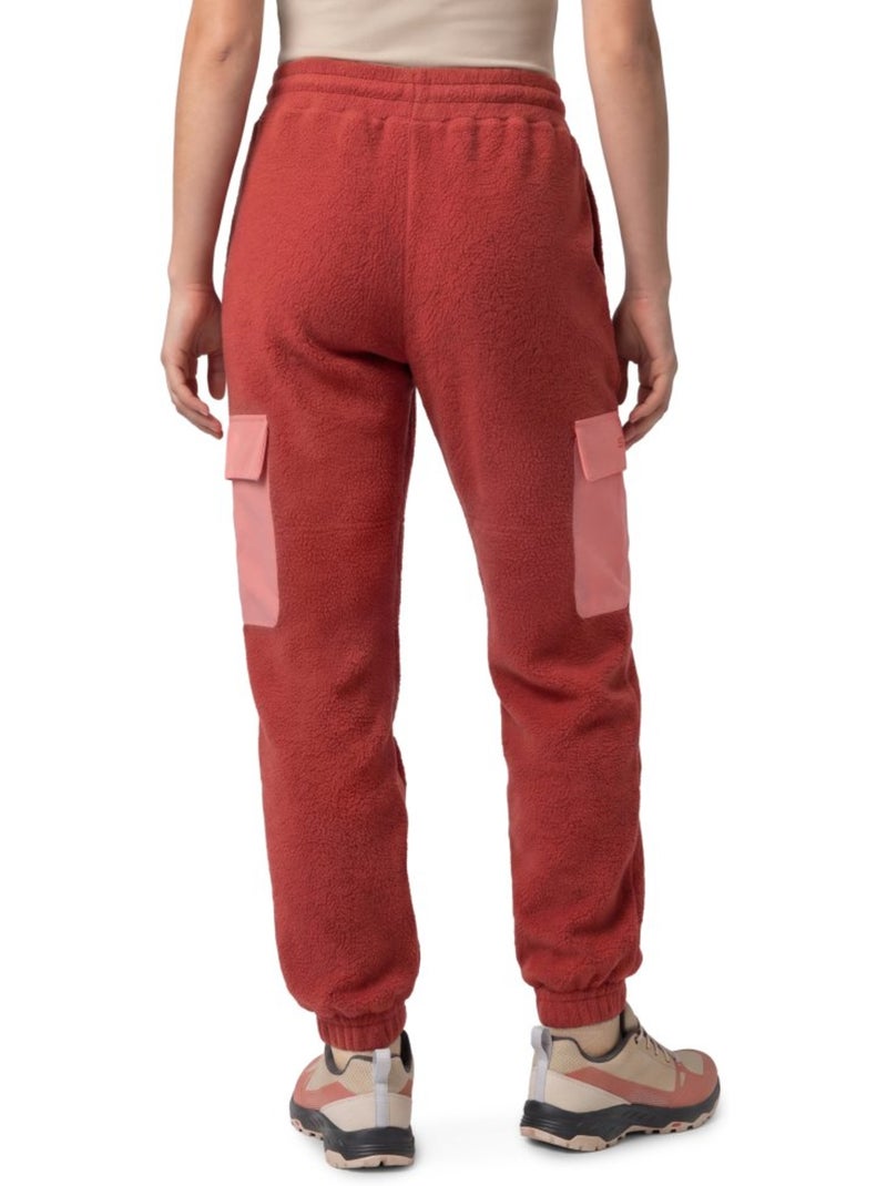 Pantaloni cargo pile escursionismo donna donna arches-w brick Rosso - Kiabi