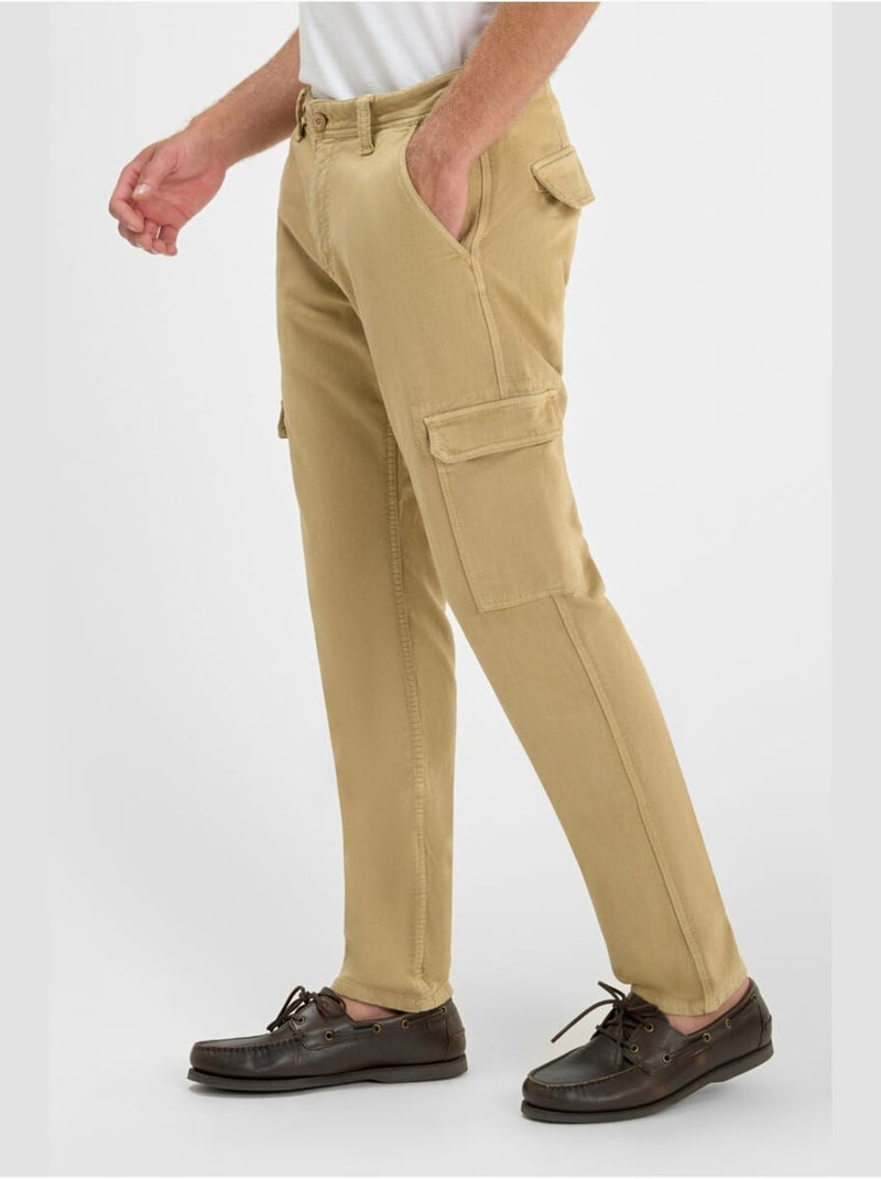Pantaloni cargo SELIAN Beige - Kiabi