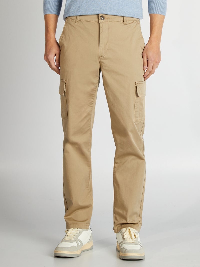 Pantaloni cargo taglio dritto BEIGE - Kiabi
