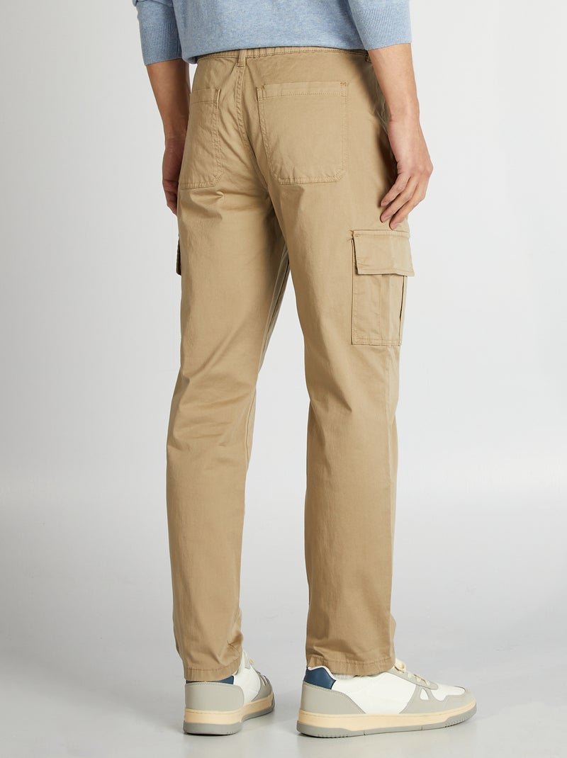 Pantaloni cargo taglio dritto BEIGE - Kiabi