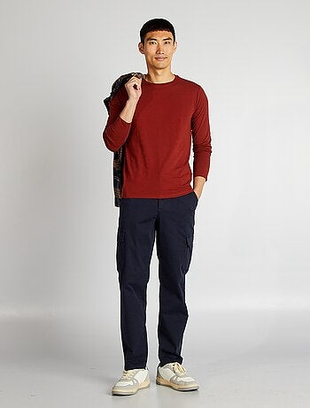 Pantaloni cargo taglio dritto