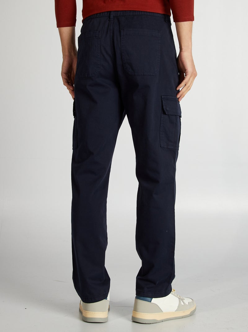 Pantaloni cargo taglio dritto BLU - Kiabi