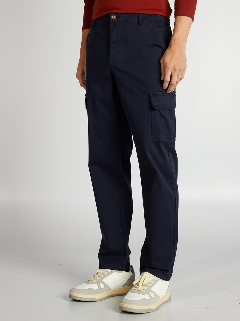 Pantaloni cargo taglio dritto BLU - Kiabi