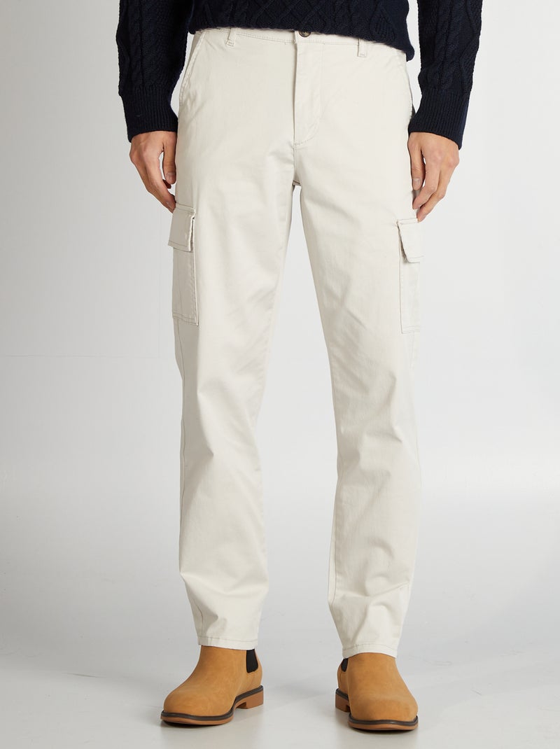 Pantaloni cargo taglio dritto GRIGIO - Kiabi