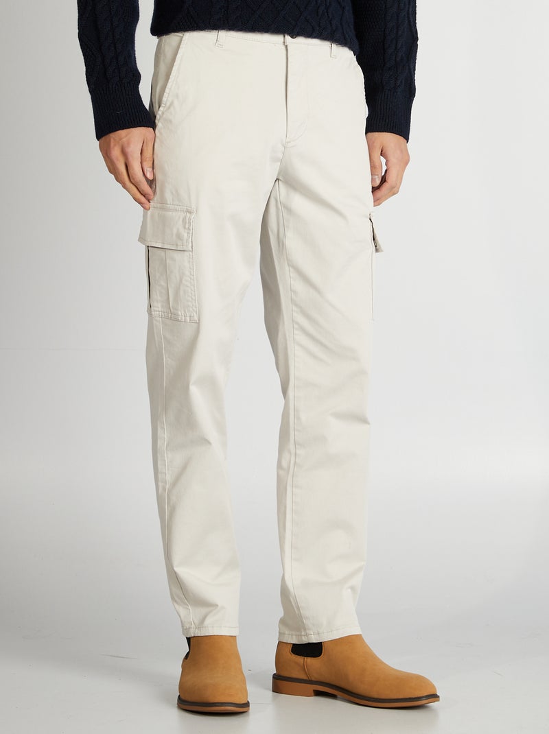 Pantaloni cargo taglio dritto GRIGIO - Kiabi