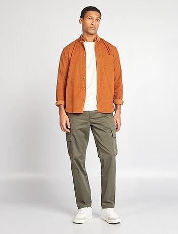 Pantaloni cargo taglio dritto