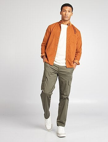 Pantaloni cargo taglio dritto
