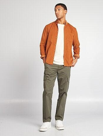 Pantaloni cargo taglio dritto
