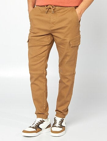 Pantaloni cargo tinta unita
