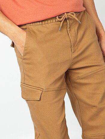 Pantaloni cargo tinta unita